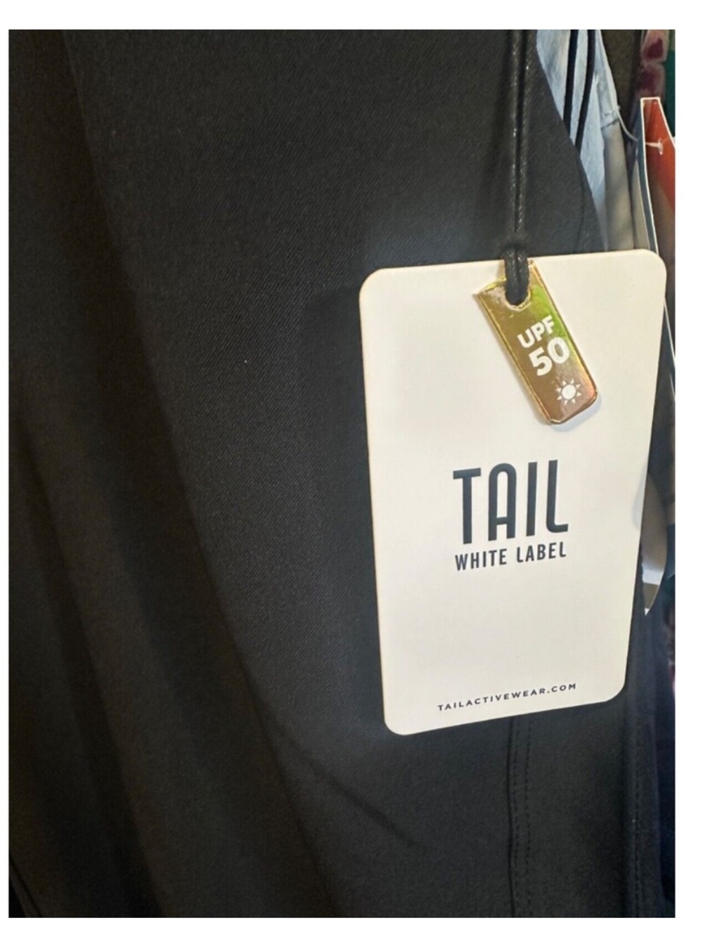 NWOT TAIL White Label Golf Performance Shorts, Black, 6 - Picture 5 of 5